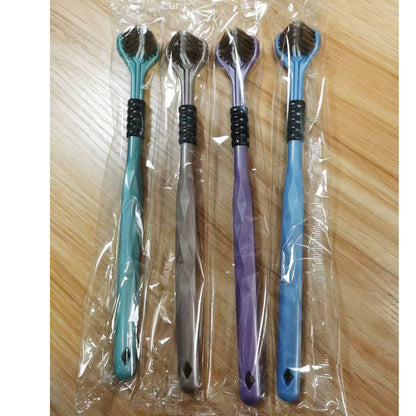 Three-Sided Cleaning Toothbrush